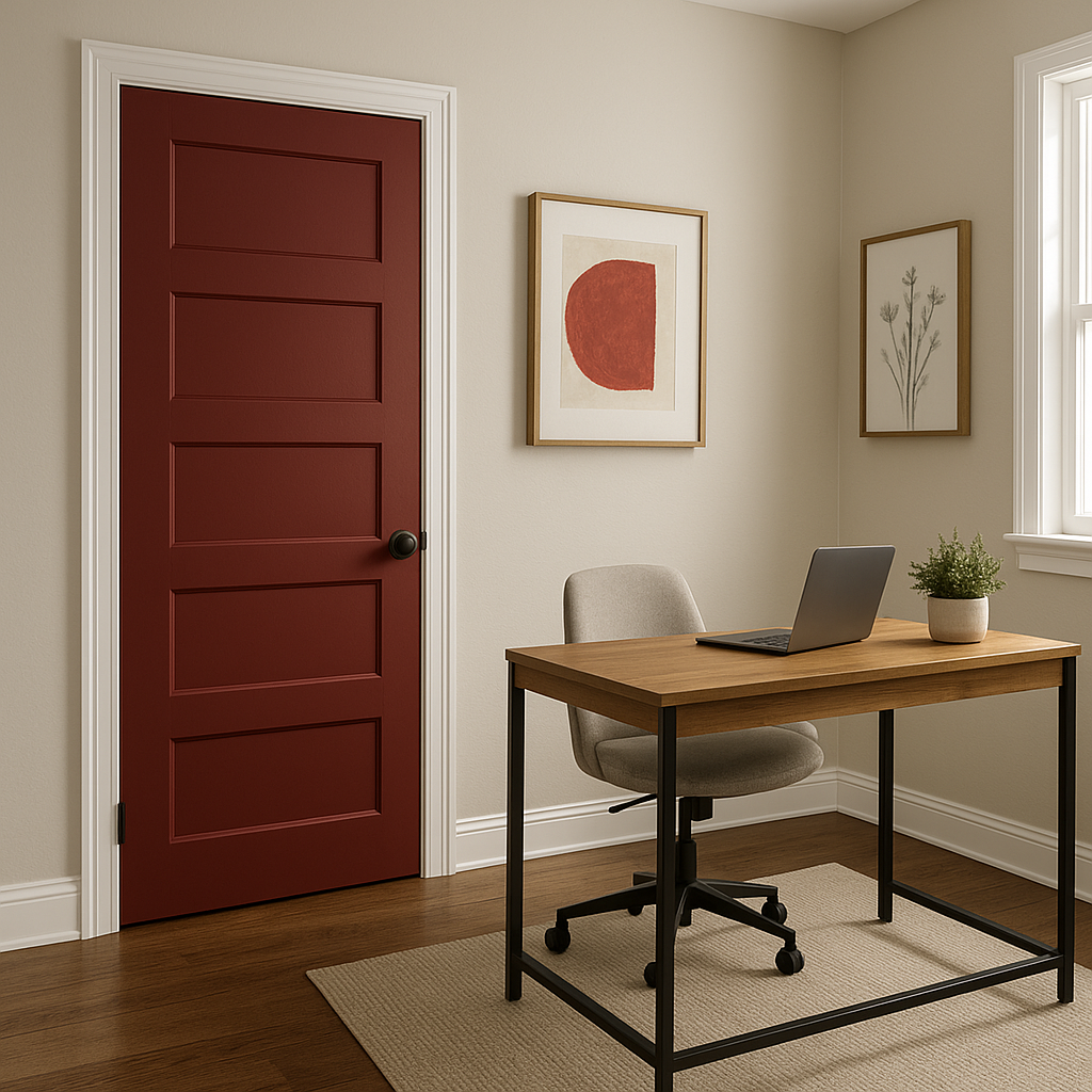 Benjamin Moore Currant (1323): A Rich, Warm Red for Timeless Elegance.