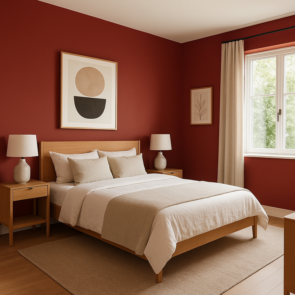 Benjamin Moore Currant (1323): A Rich, Warm Red for Timeless Elegance.