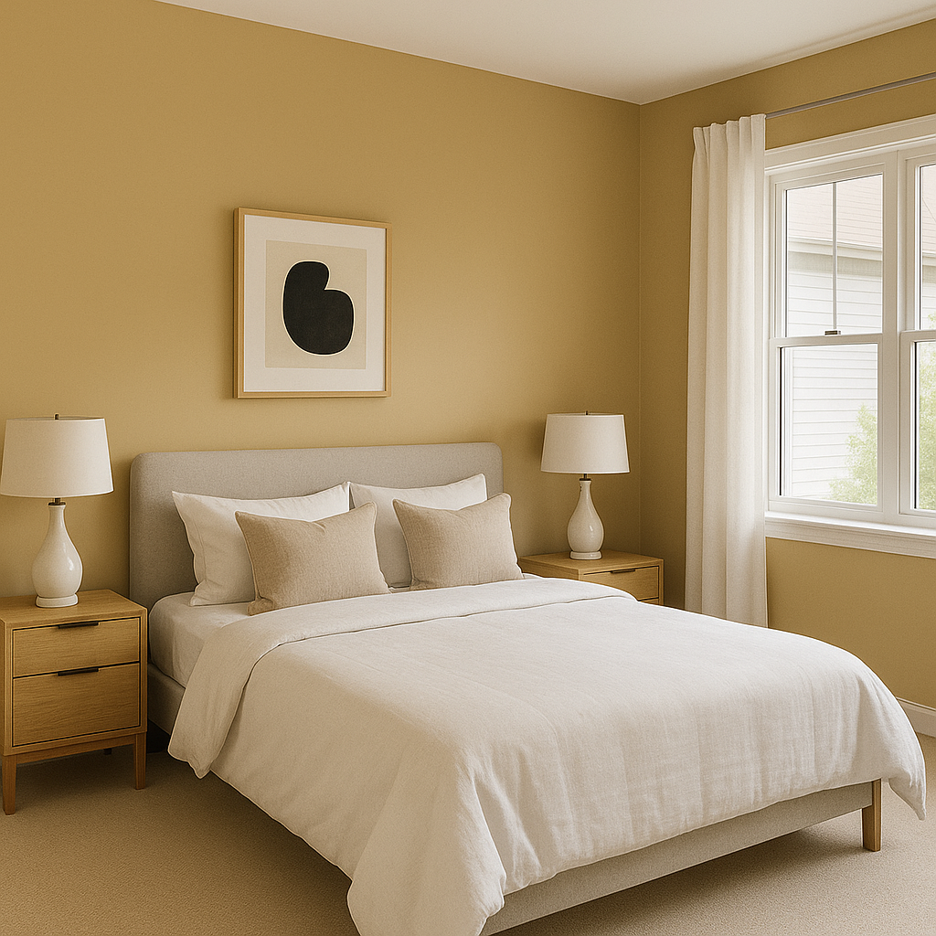 Benjamin Moore Decatur Buff (HC-38): A Timeless Neutral for Cozy Interiors.