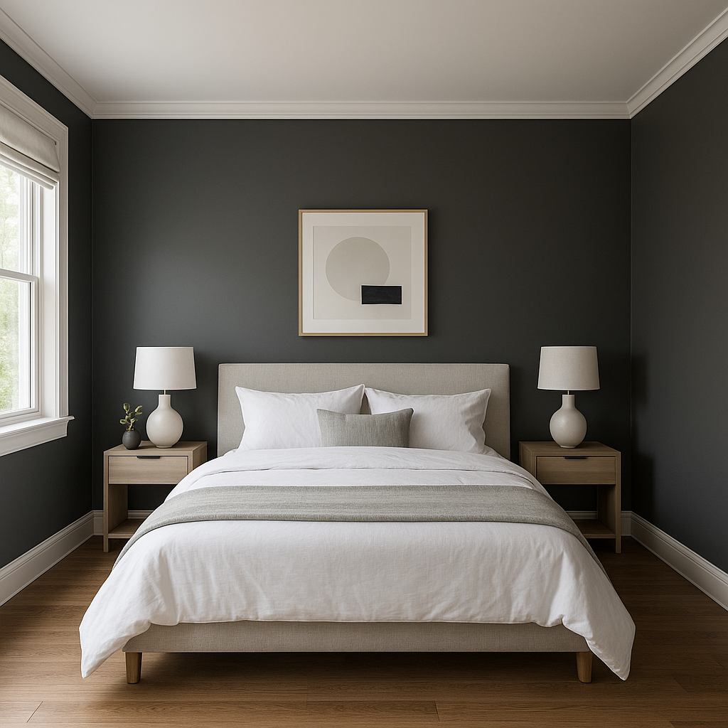 Benjamin Moore Deep (1582): A Sophisticated Charcoal Gray for Elevated Spaces.