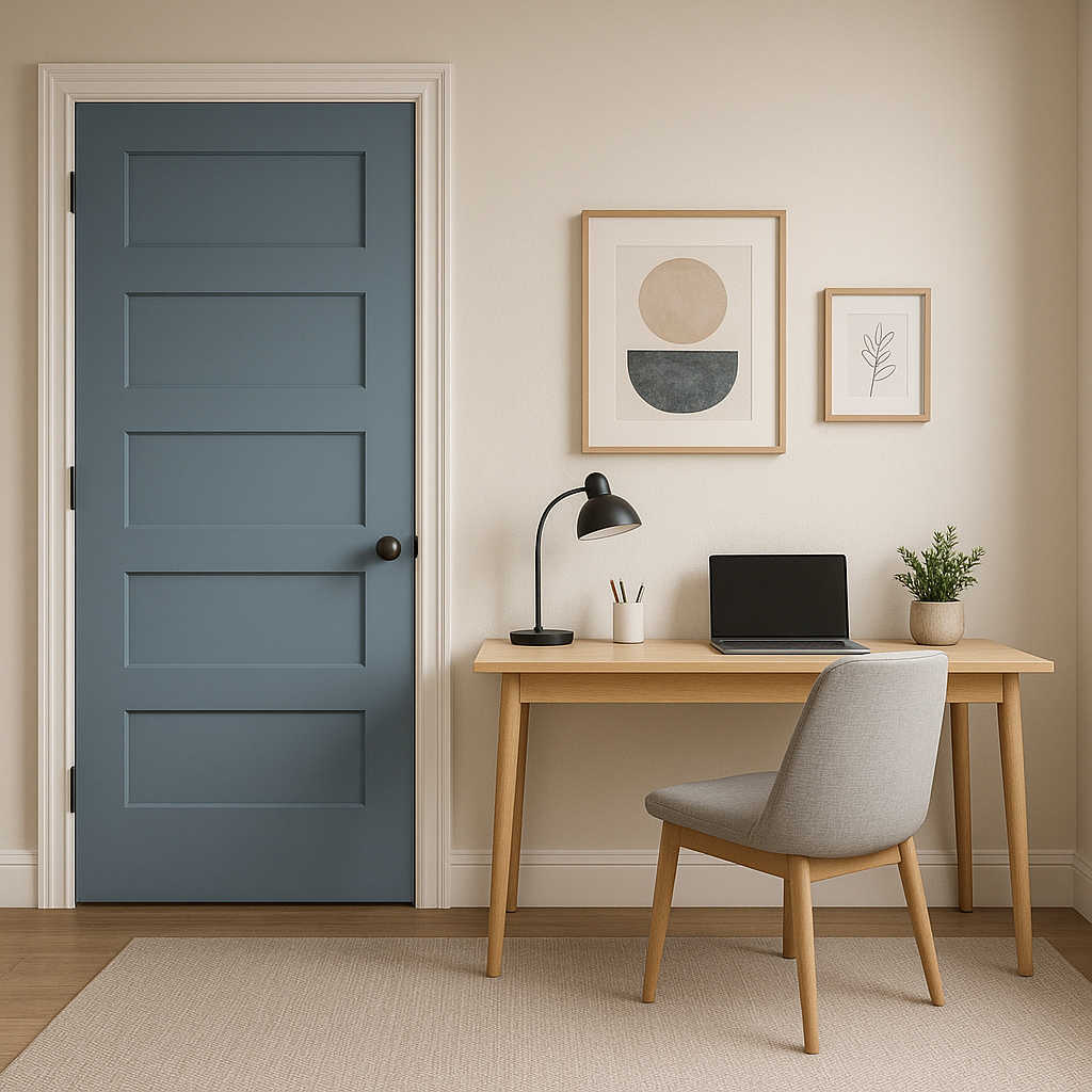 Benjamin Moore Denim (838): A Timeless Mid-Tone Blue for Sophisticated Spaces.