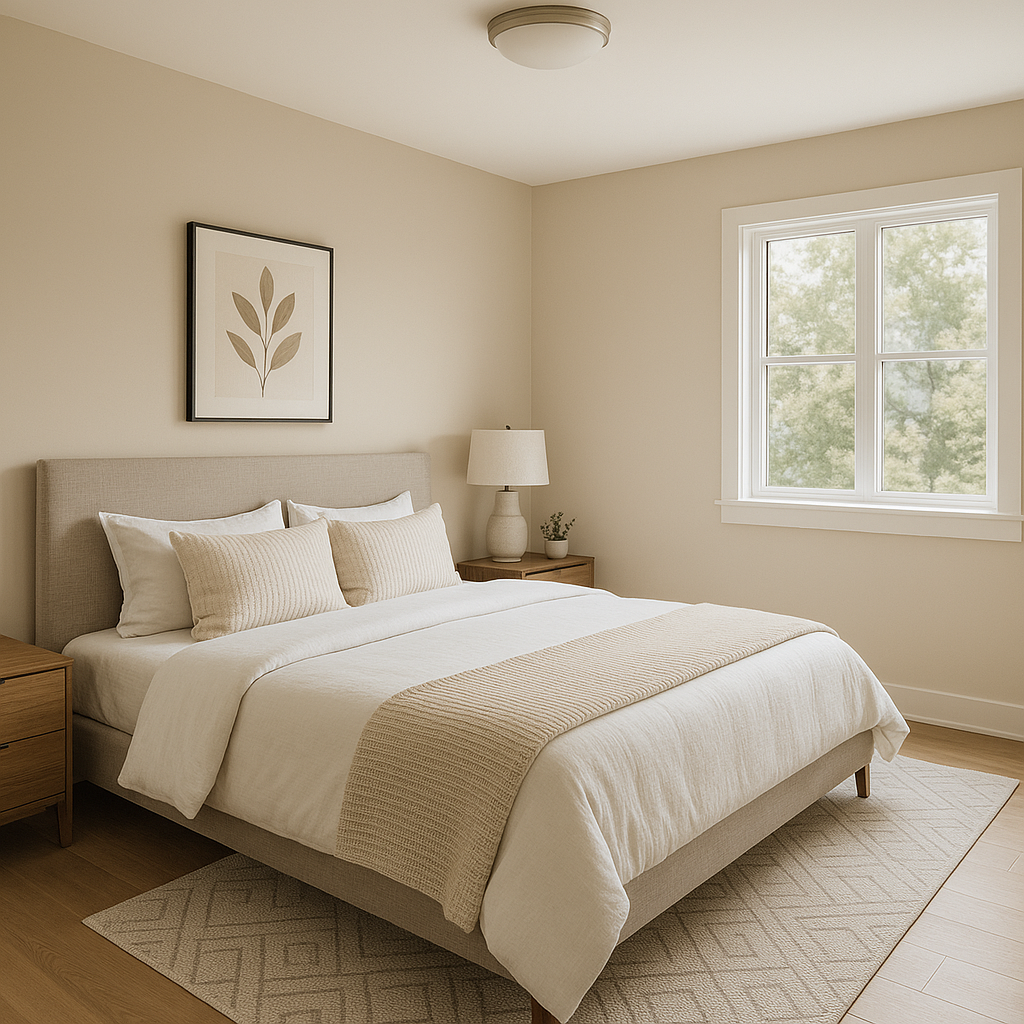Benjamin Moore Desert (1004): A Warm, Earthy Neutral.