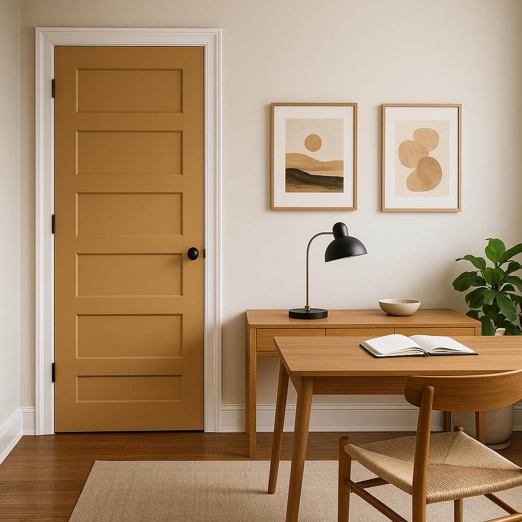 Benjamin Moore Desert (1104): A Warm and Versatile Neutral.