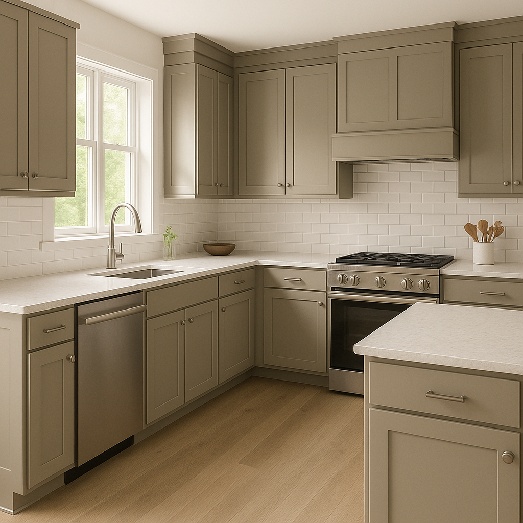 Benjamin Moore Devonshire (1489): A Timeless Neutral with Warm Undertones.