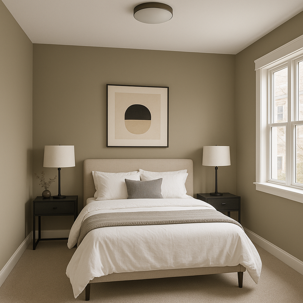 Benjamin Moore Devonshire (1489): A Timeless Neutral with Warm Undertones.
