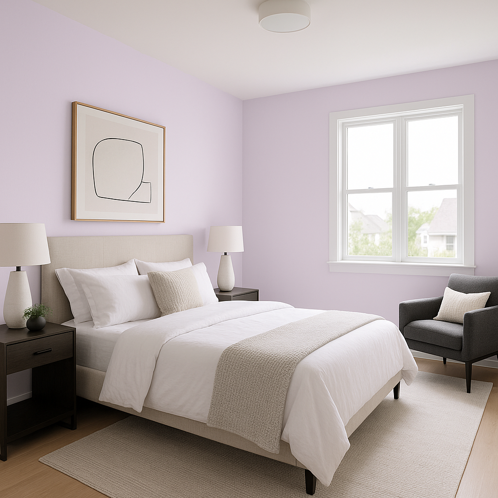 Benjamin Moore Easter (2074-70): A Serene, Sophisticated Lavender Hue.