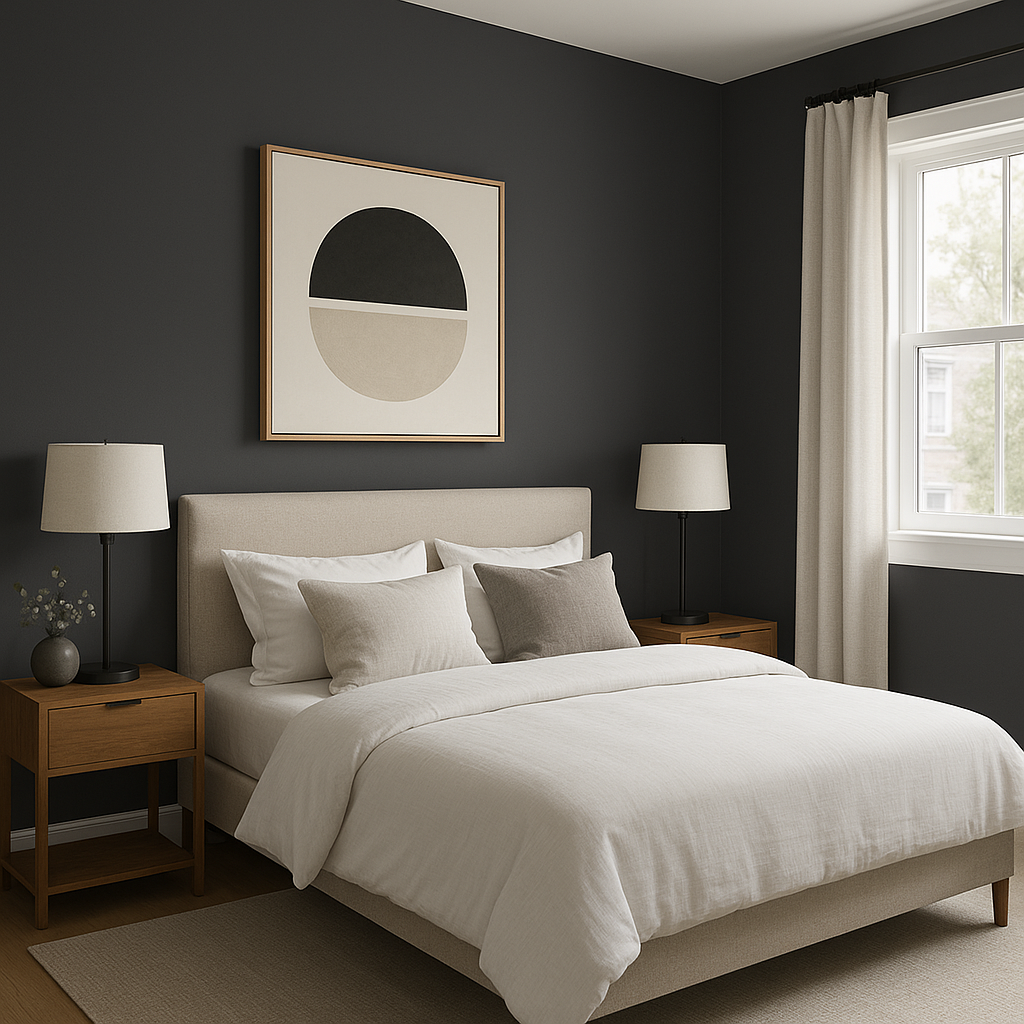 Benjamin Moore Ebony (2118-30): A Sophisticated Deep Charcoal Hue.