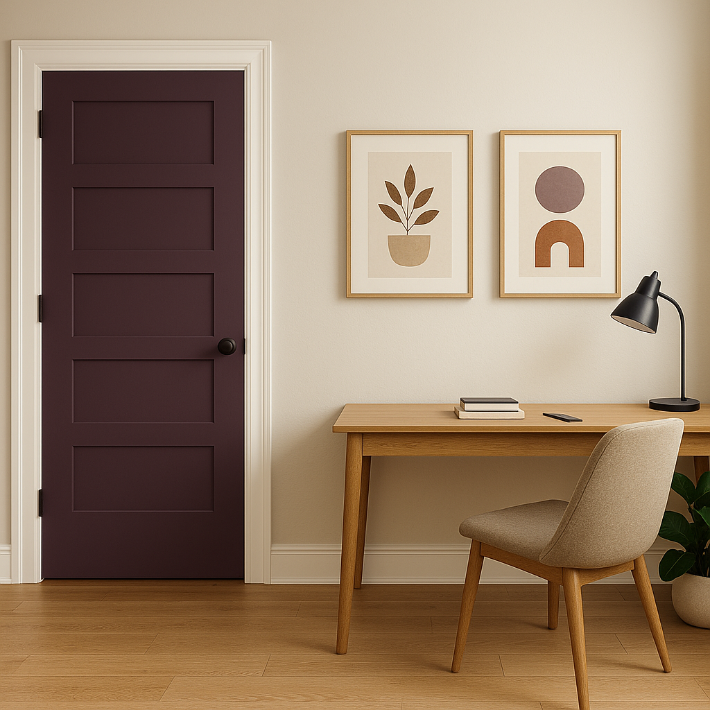 Benjamin Moore Eggplant (1379): A Rich, Sophisticated Hue for Bold Interiors.