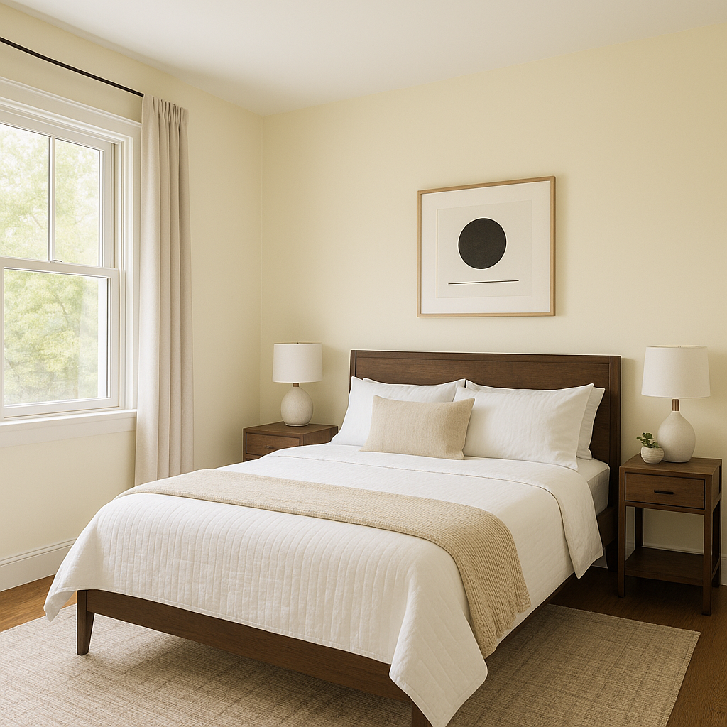Benjamin Moore Eggshell (2026-70): A Sophisticated Neutral with Subtle Warmth.