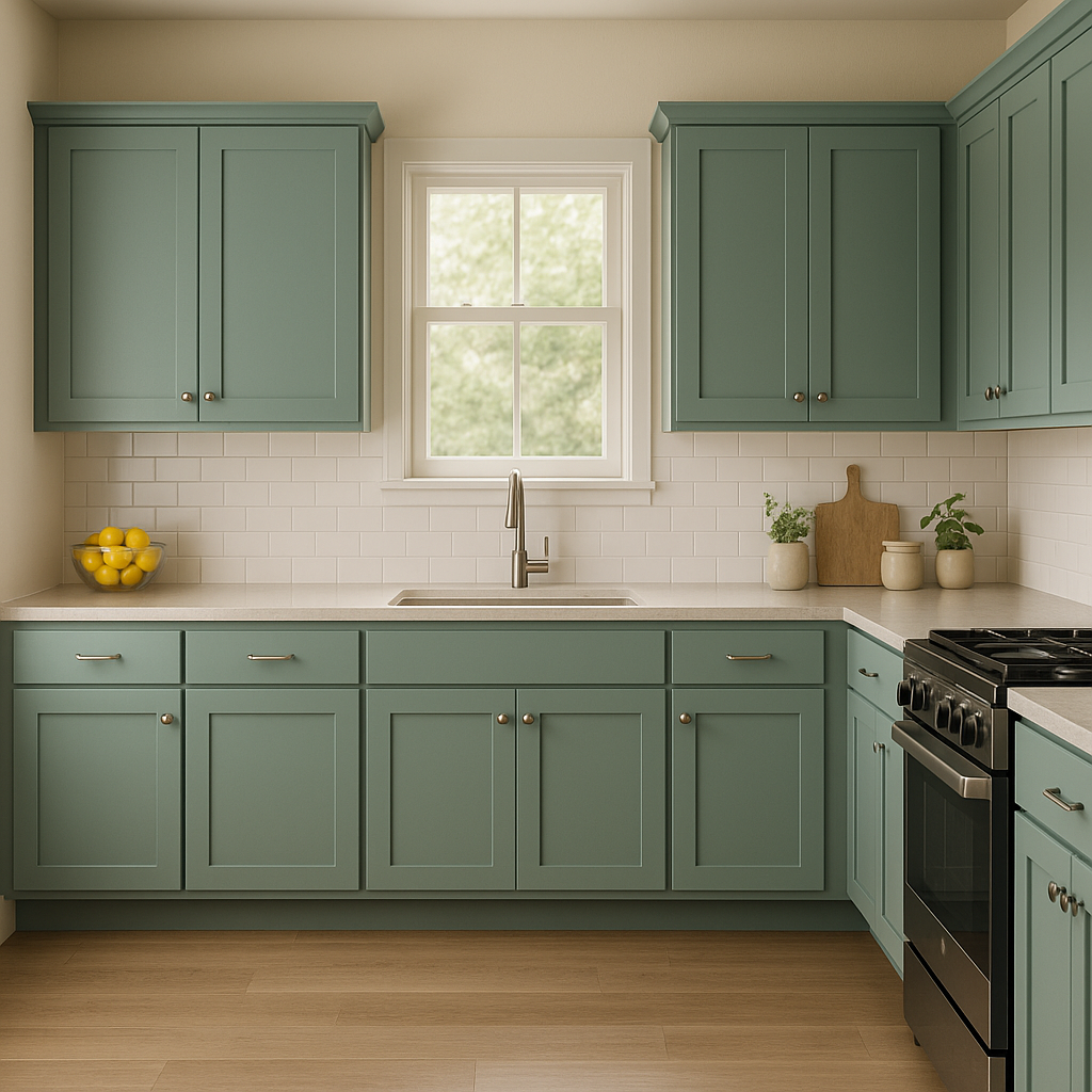 Benjamin Moore Eucalyptus (621): A Sophisticated Green with Subtle Elegance.