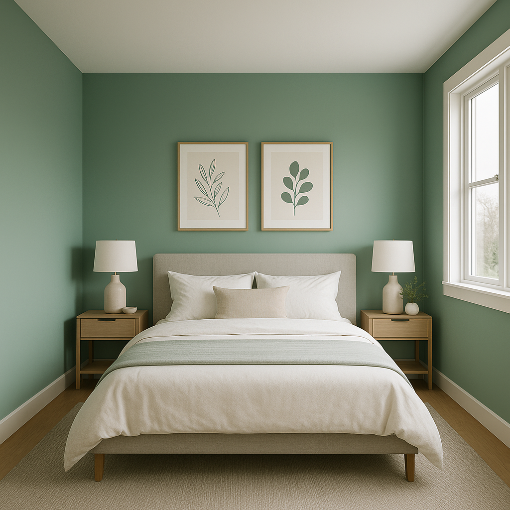 Benjamin Moore Eucalyptus (621): A Sophisticated Green with Subtle Elegance.