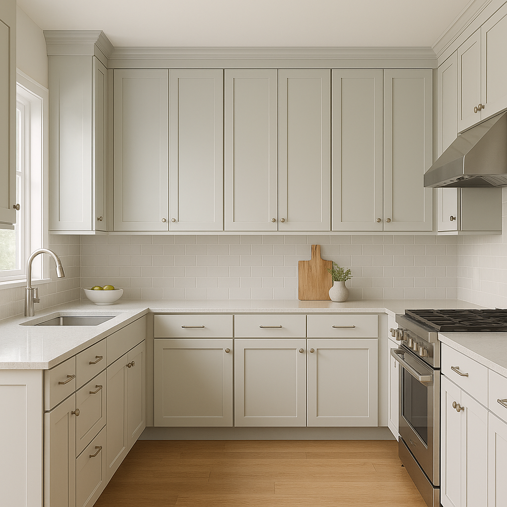 Benjamin Moore First (1618): A Sophisticated Gray with Timeless Appeal.