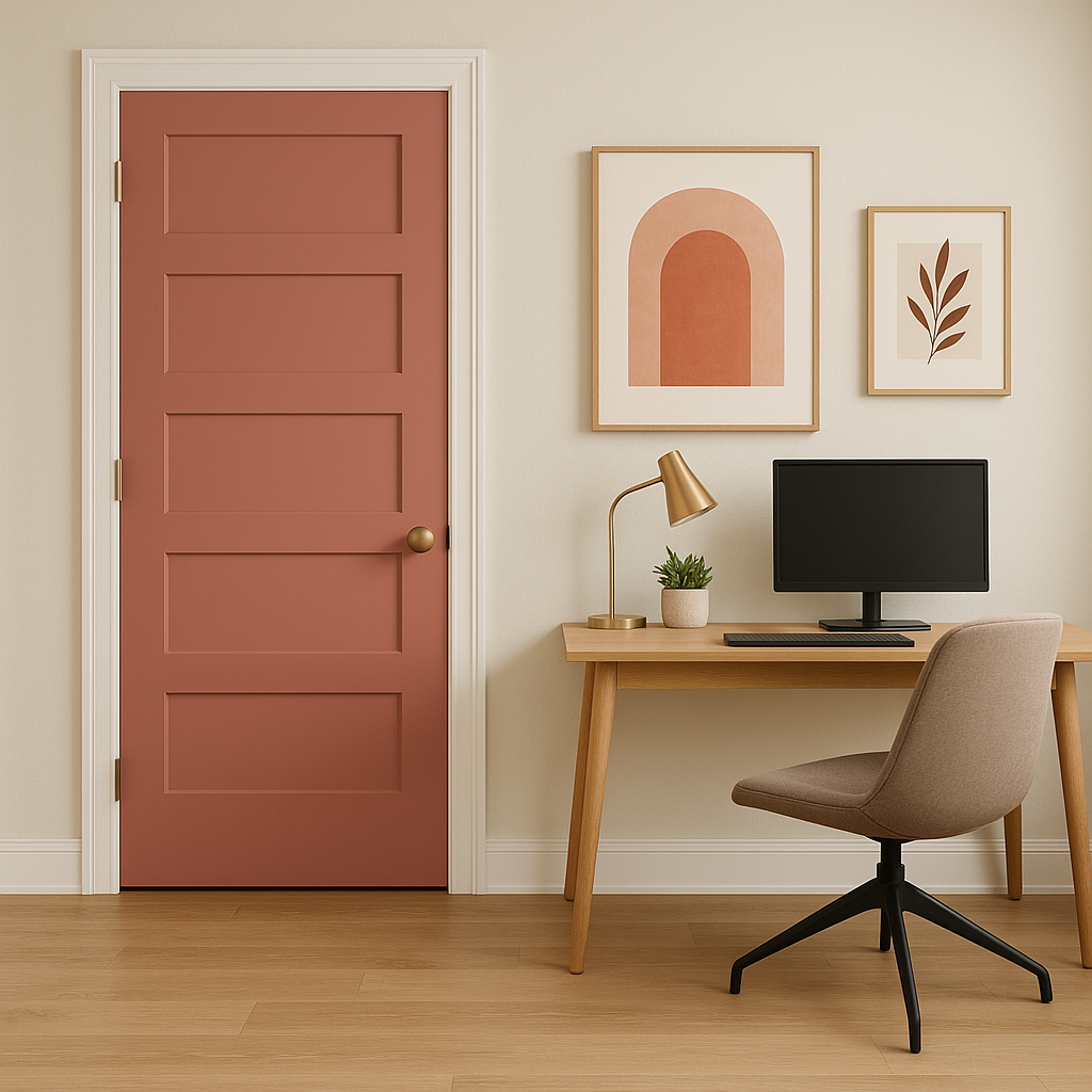 Benjamin Moore Genuine (2005-40): A Vibrant and Friendly Coral Hue.