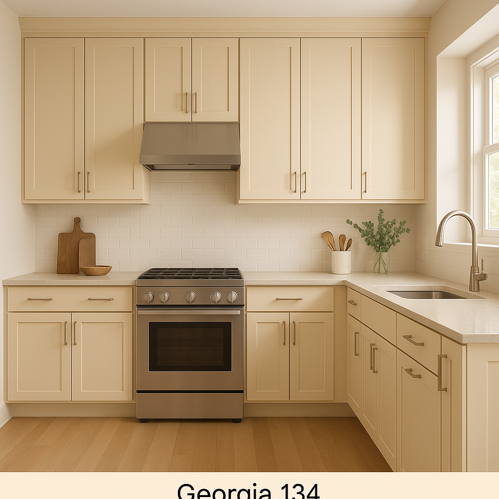 Benjamin Moore Georgia (134) – A Timeless, Warm Beige with Subtle Sophistication.
