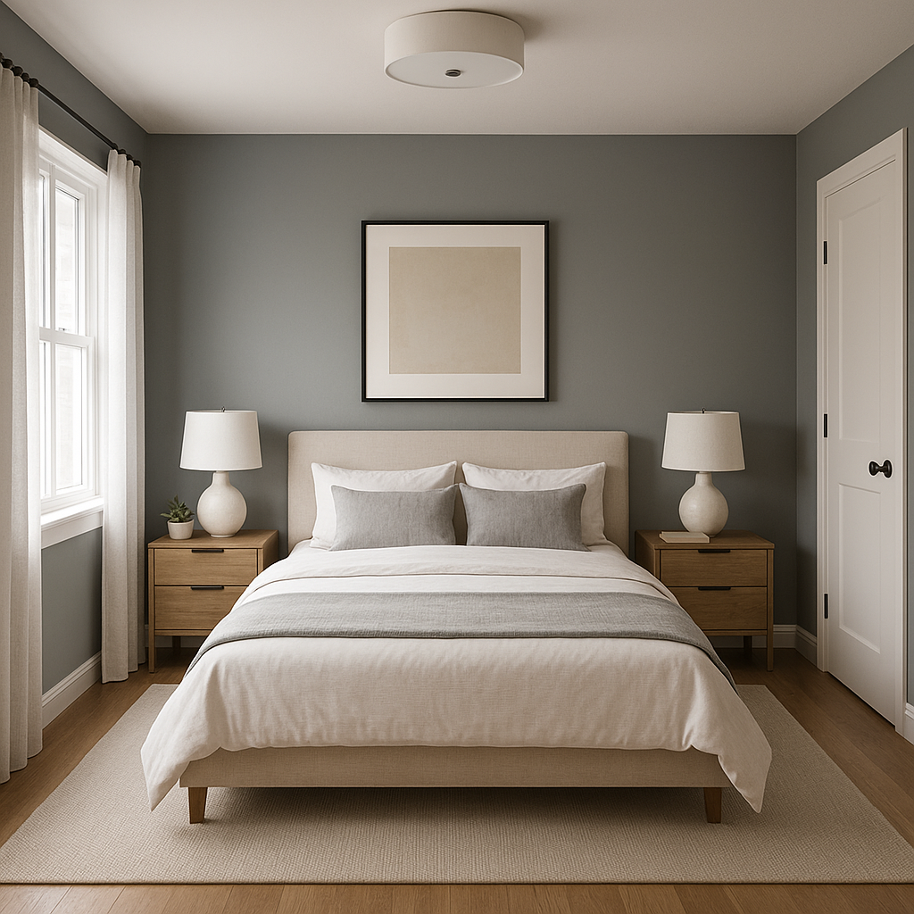 Benjamin Moore Gibraltar (1587): A Sophisticated Charcoal Gray for Timeless Interiors.