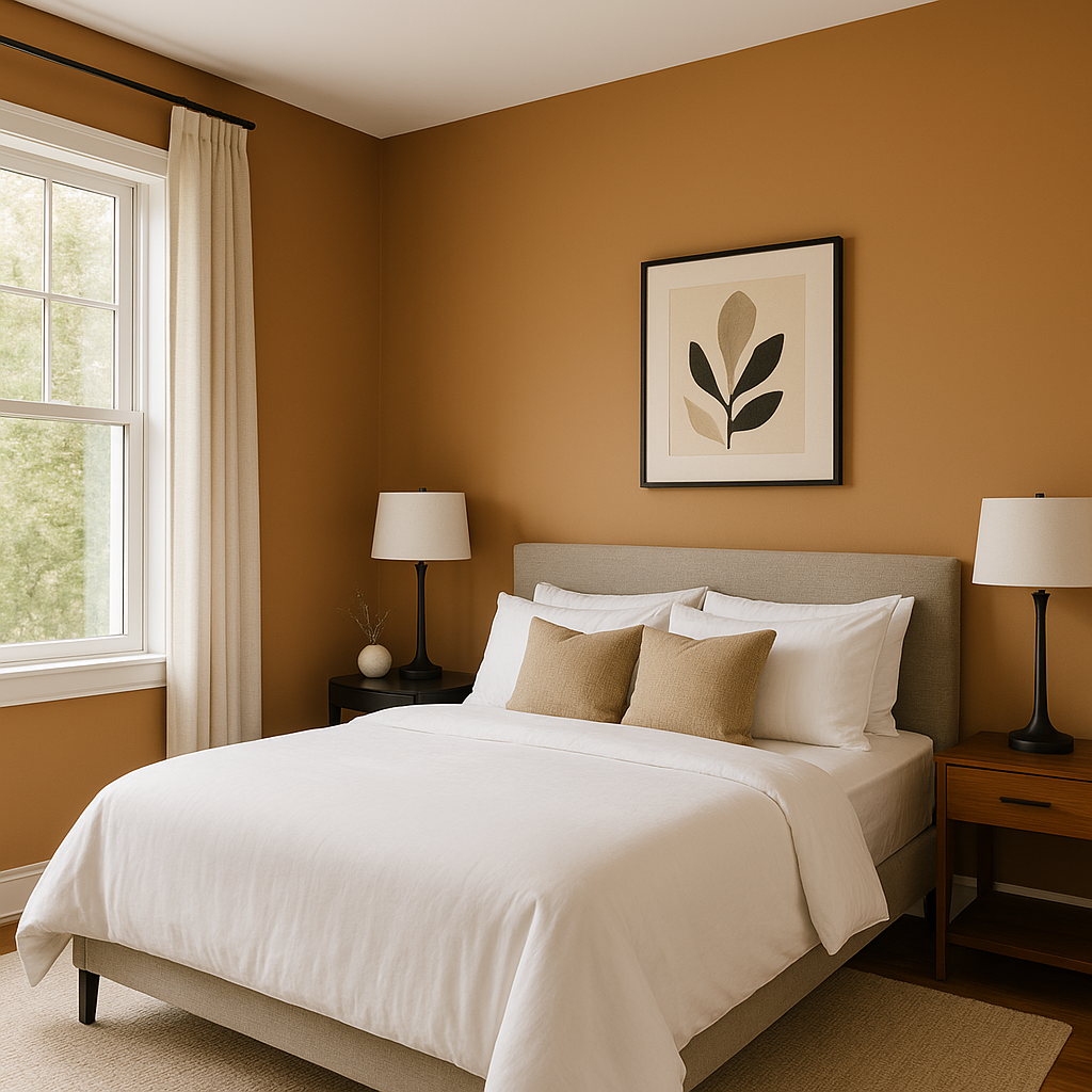 Benjamin Moore Gingerbread (1111) – A Warm, Earthy Neutral for Timeless Interiors.