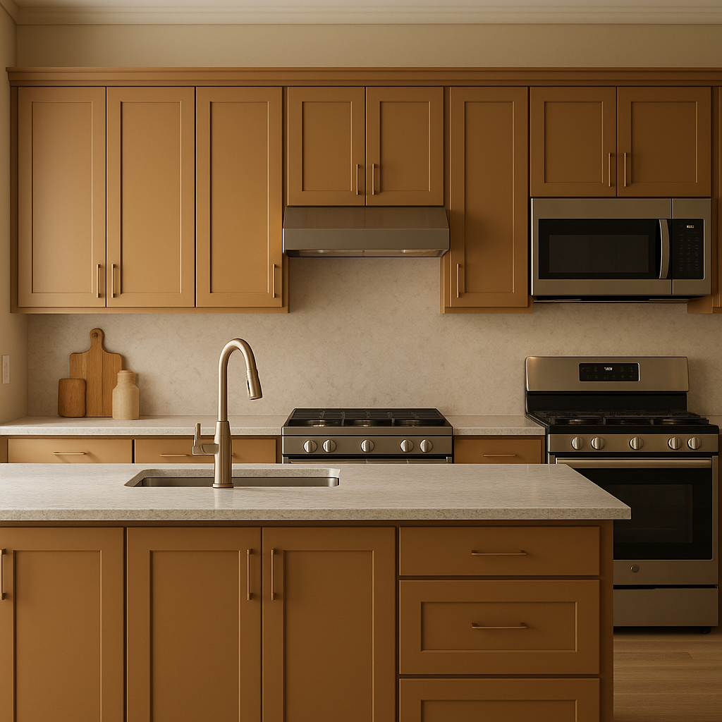 Benjamin Moore Gingersnaps (1063): A Warm and Rich Paint Color for Cozy Interiors.