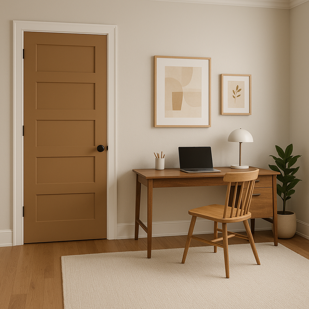 Benjamin Moore Gingersnaps (1063): A Warm and Rich Paint Color for Cozy Interiors.