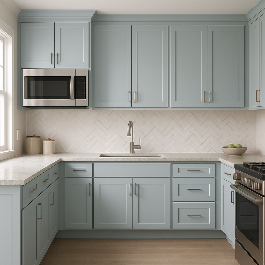 Benjamin Moore Glacier (1653): A Cool and Sophisticated Gray-Blue.