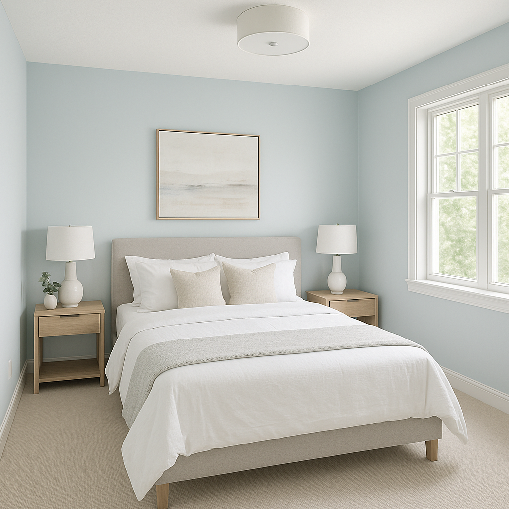 Benjamin Moore Glacier (1653): A Cool and Sophisticated Gray-Blue.