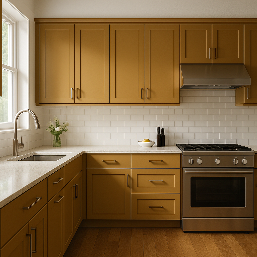 Benjamin Moore Golden (2165-20): A Timeless, Radiant Hue for Elevated Spaces.