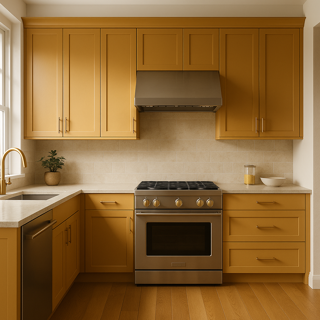 Benjamin Moore Golden (2165-30): A Warm and Radiant Hue for Timeless Interiors.