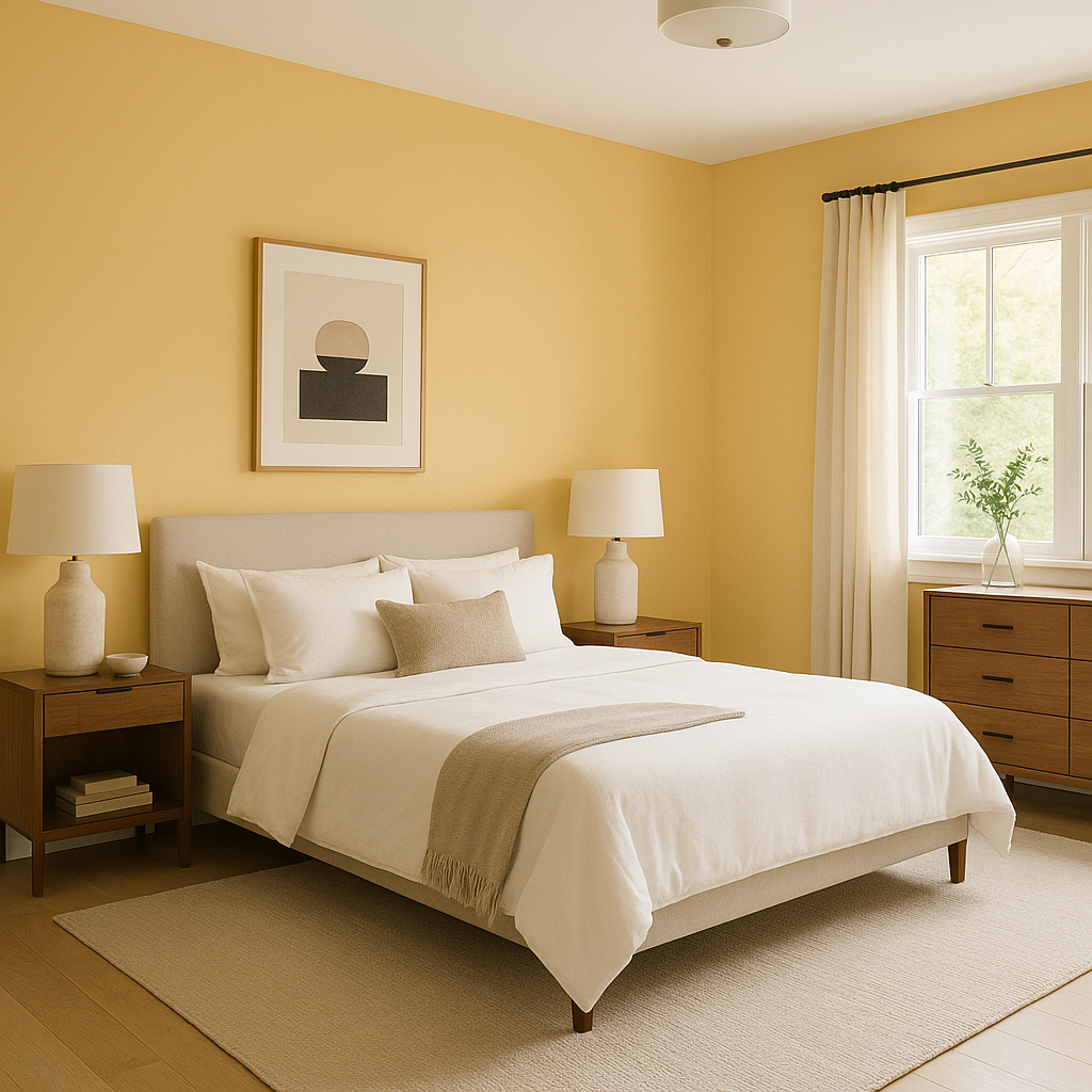 Benjamin Moore Golden (297): A Warm, Radiant Hue for Inviting Spaces.