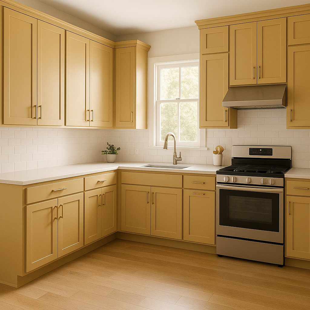 Benjamin Moore Goldfield (292): A Warm and Inviting Hue for Sophisticated Spaces.