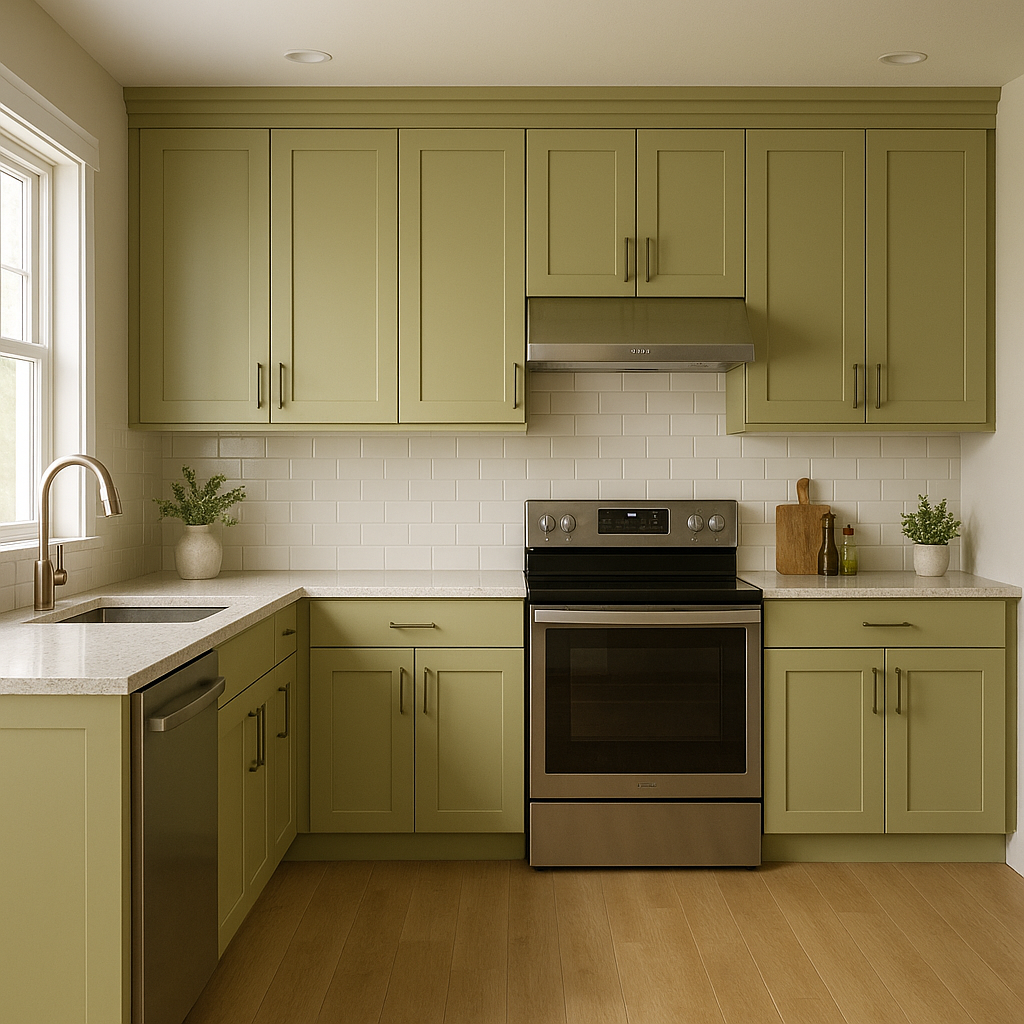 Benjamin Moore Grasshopper AF-415: A Sophisticated Green with Endless Possibilities.