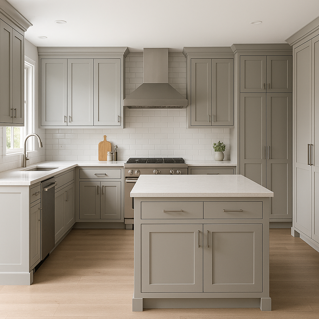 Benjamin Moore Gray (1570): A Timeless Neutral for Any Space.
