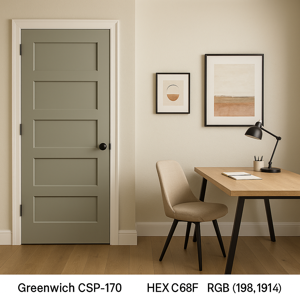 Benjamin Moore Greenwich (CSP-170): A Sophisticated Neutral with Timeless Appeal.