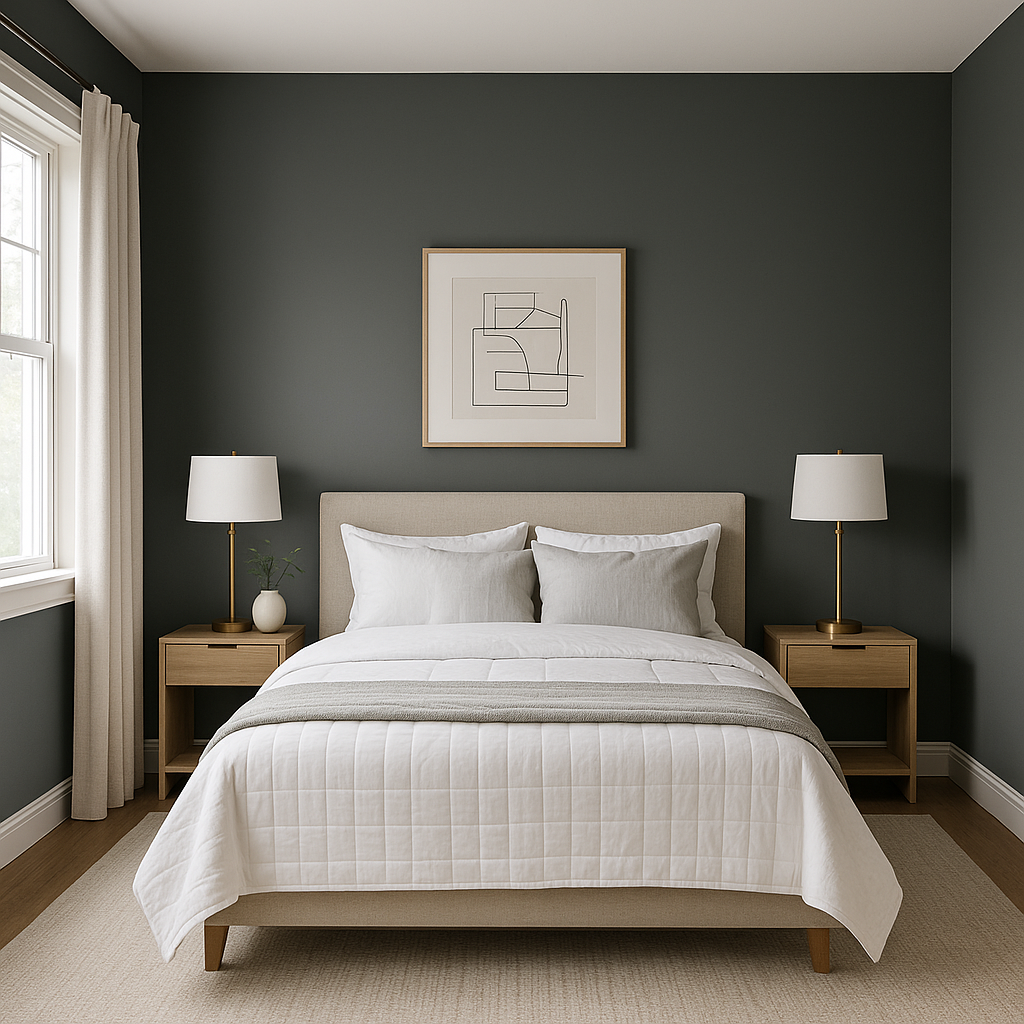 Benjamin Moore Gunmetal (1602): A Stunning Deep Gray with Versatile Appeal.