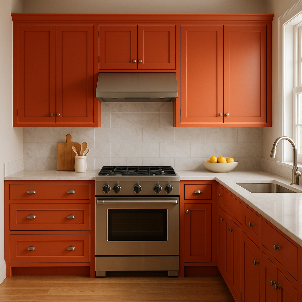 Benjamin Moore Habanero (1306): A Bold and Fiery Hue for Dramatic Interiors.