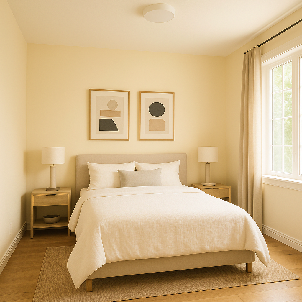 Benjamin Moore Happy 212: A Versatile and Cheerful Neutral.