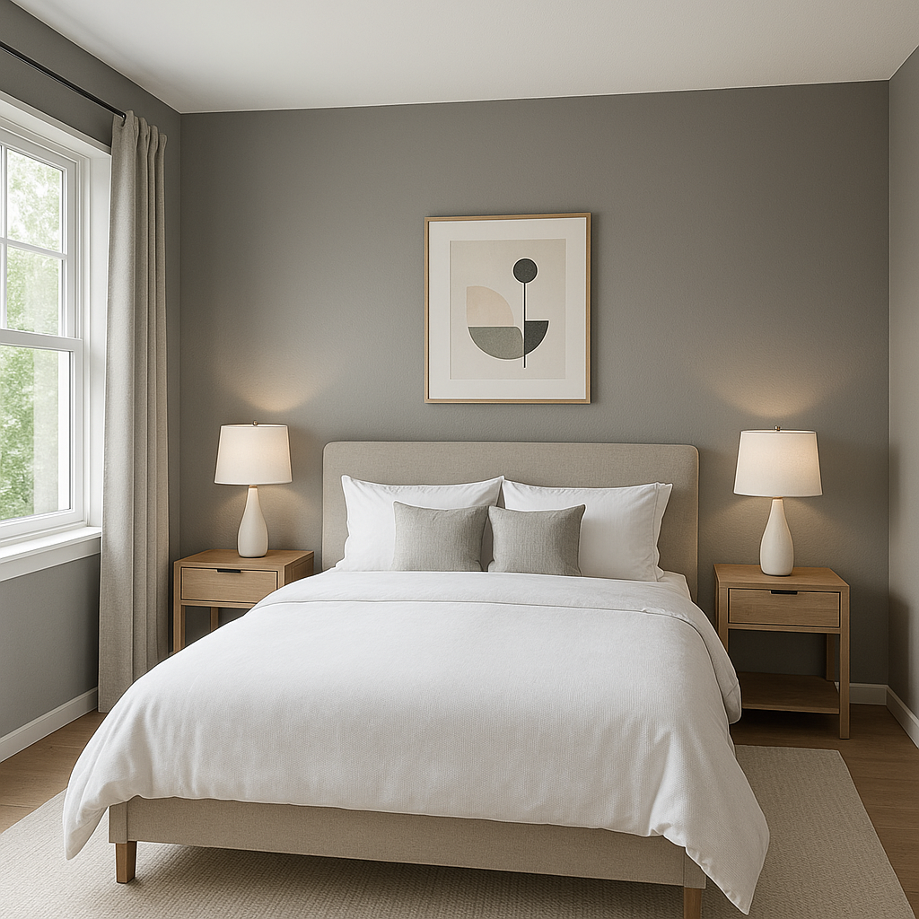 Benjamin Moore Hearthstone (1601): A Timeless Gray with Versatility and Warmth.