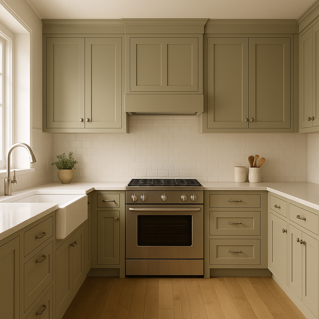 Benjamin Moore Herbes (CC-634) – A Sophisticated Earthy Green.