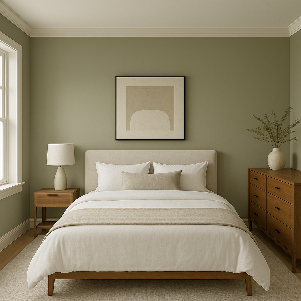 Benjamin Moore Herbes (CC-634) – A Sophisticated Earthy Green.