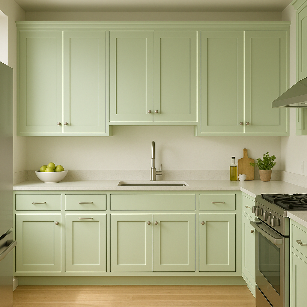 Benjamin Moore Honeydew (549): A Refreshing Pastel Green for Timeless Interiors.