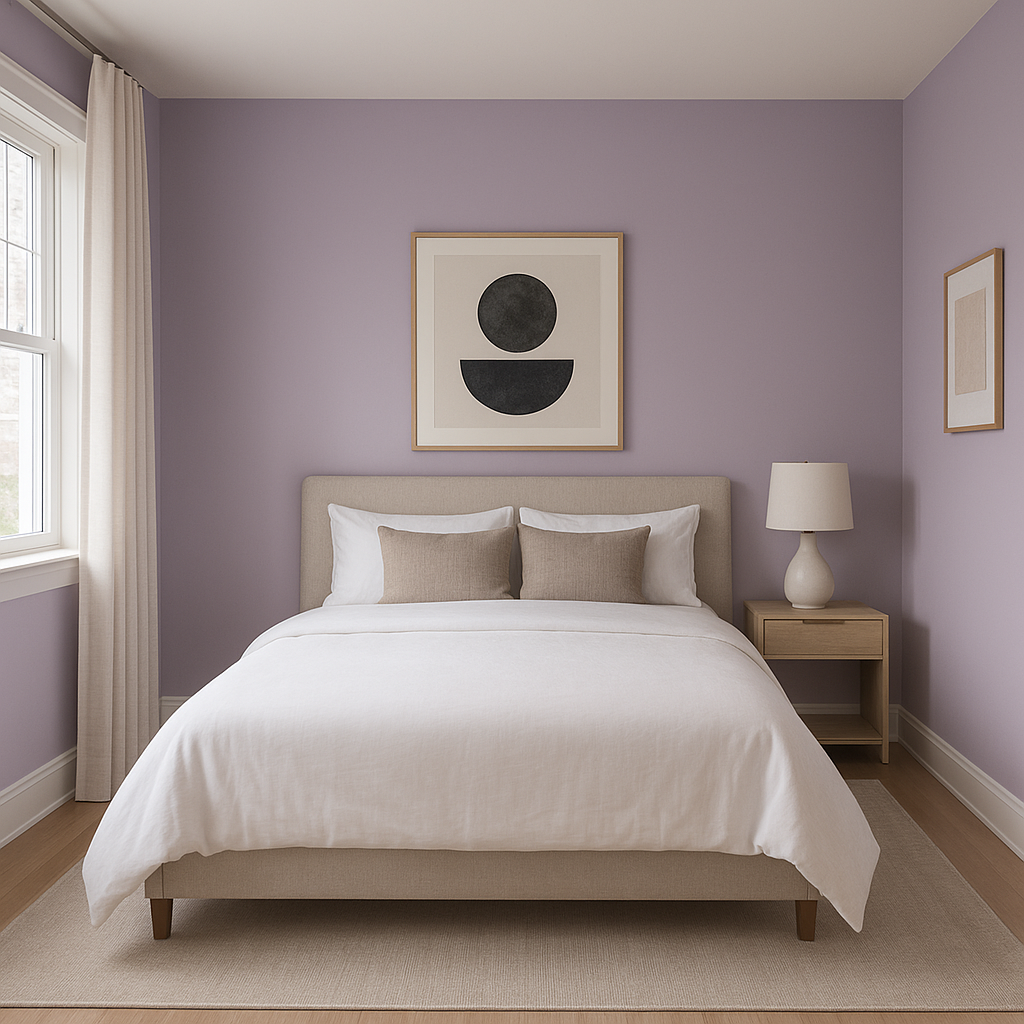 Benjamin Moore Hydrangea (1390): A Timeless Lavender Hue for Elegant Spaces.