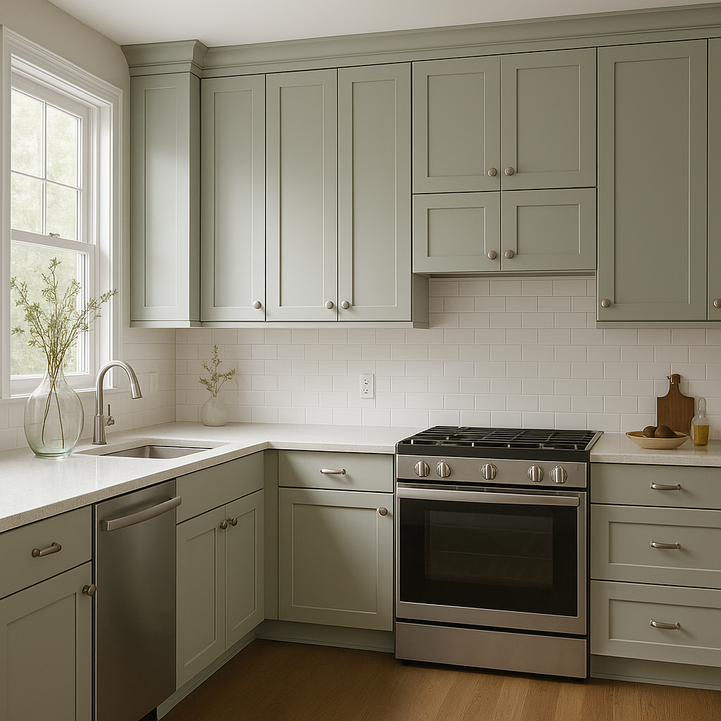 Benjamin Moore Iced (1578): A Cool and Sophisticated Neutral.