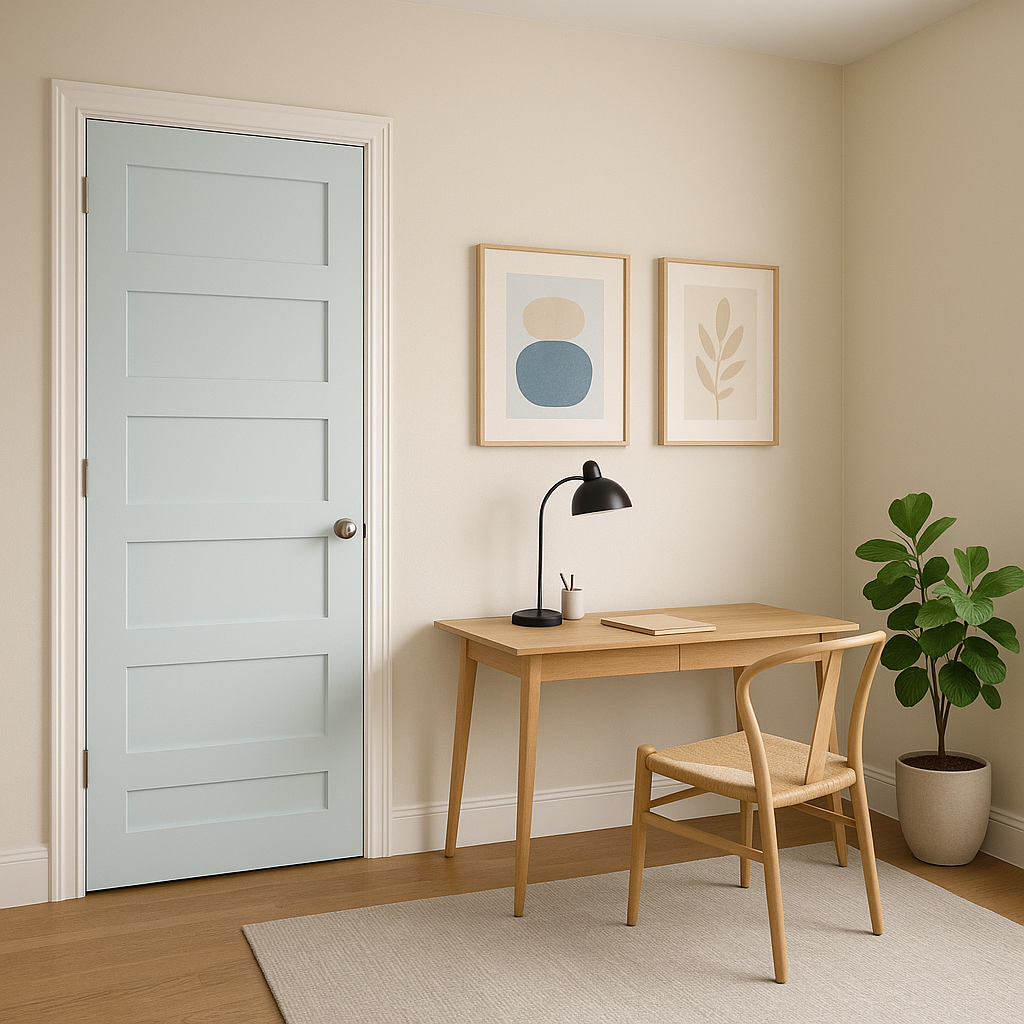 Benjamin Moore Icing (2049-70): A Soft, Refreshing Blue for Serene Interiors.