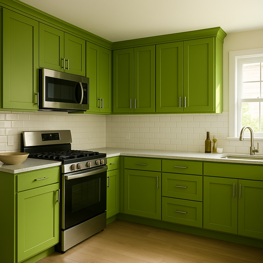 Benjamin Moore Iguana (2028-10): A Vibrant Green with Earthy Charm.