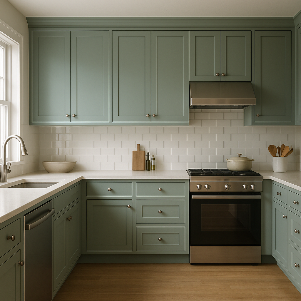 Benjamin Moore Jamestown (HC-148): A Timeless, Earthy Green.