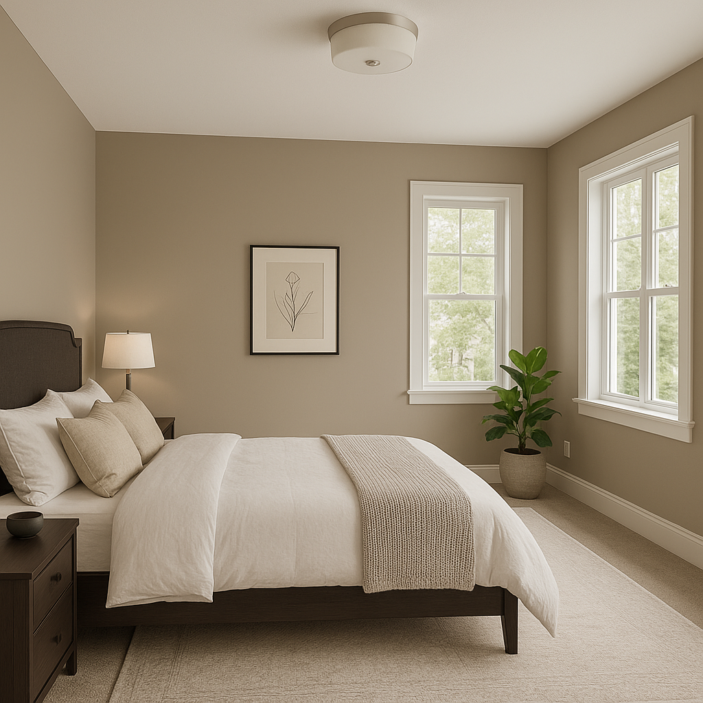 Benjamin Moore Kangaroo (AF-145): A Versatile Neutral with Warm Undertones.