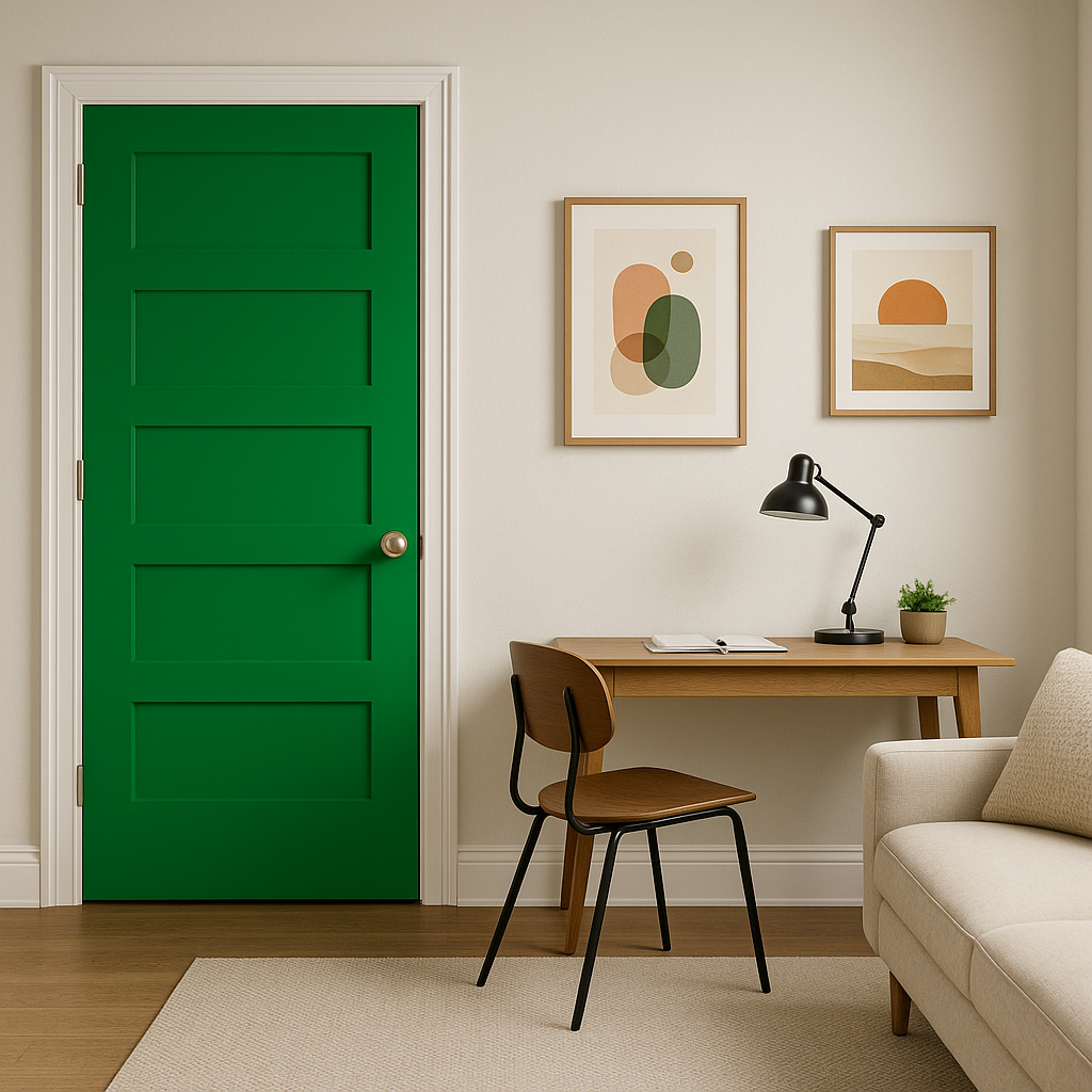 Benjamin Moore Kelly Green (2037-30): A Vibrant and Energizing Hue for Bold Interiors.