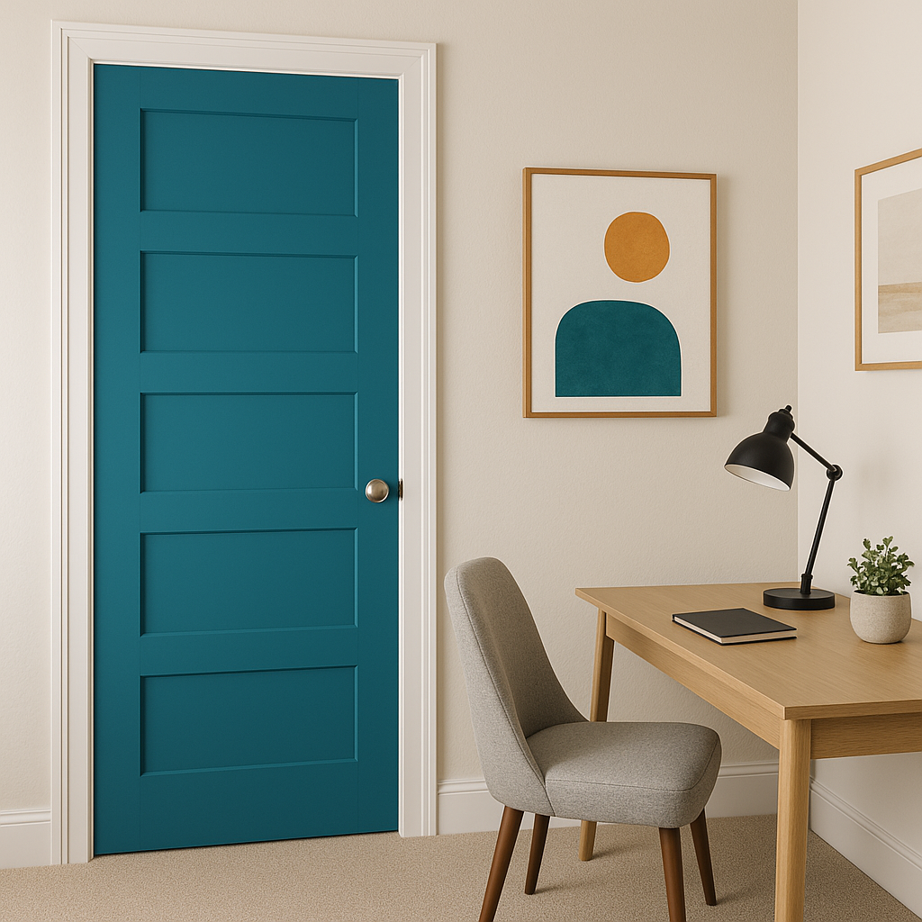 Benjamin Moore Laguna (2059-30): A Vibrant Coastal Blue for Bold Interiors.