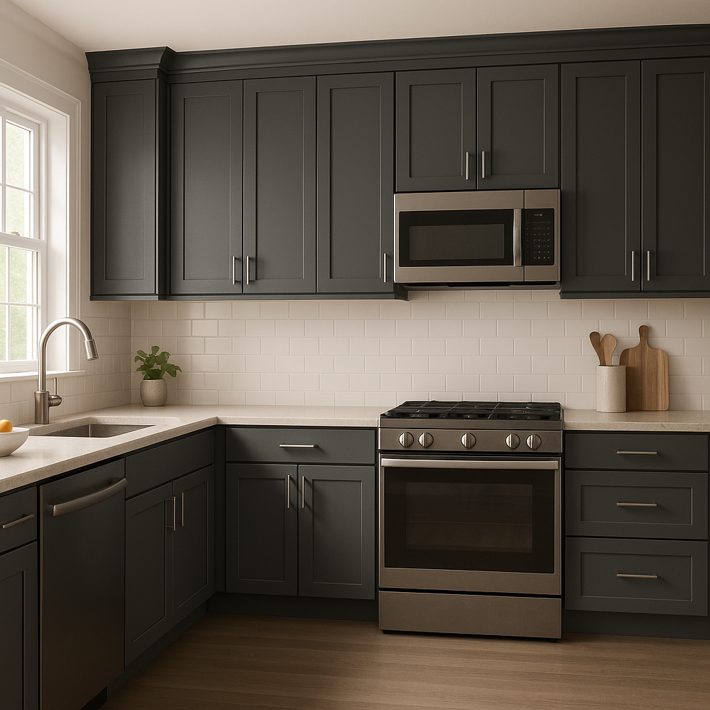 Benjamin Moore Lead (2131-30): A Refined, Contemporary Charcoal Gray.