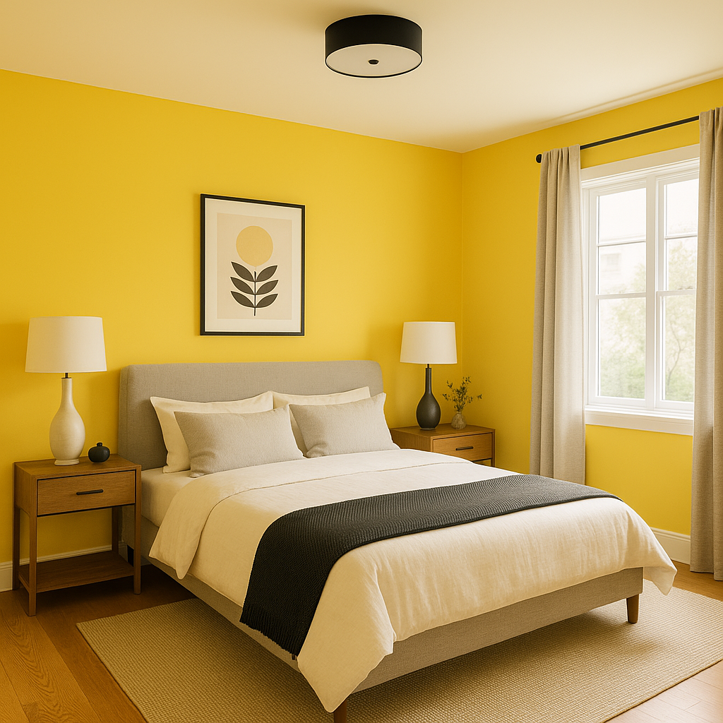 Benjamin Moore Lemon (363): A Cheerful Burst of Sunshine.