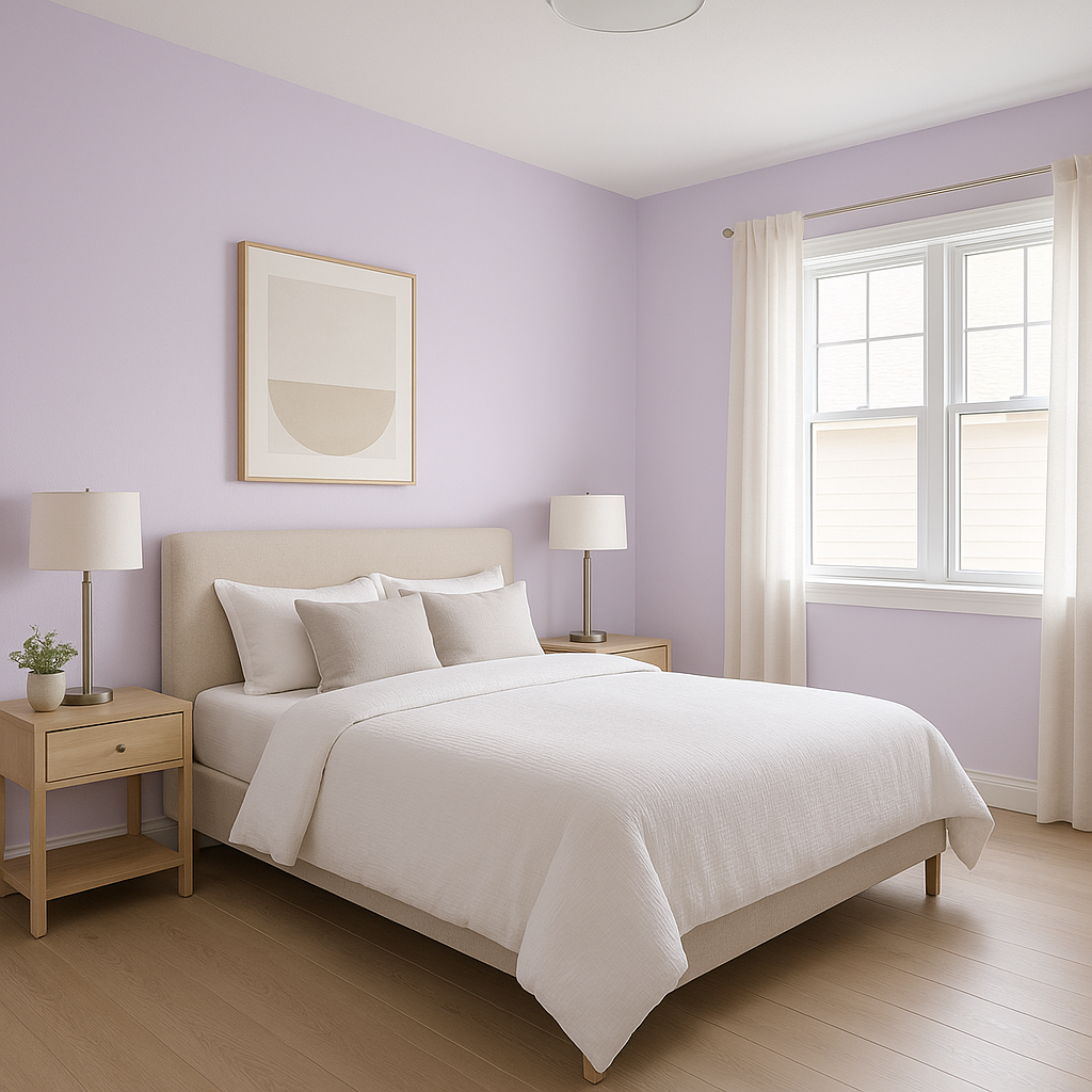 Benjamin Moore Lily (2071-60): A Delicate and Dreamy Lavender Hue.