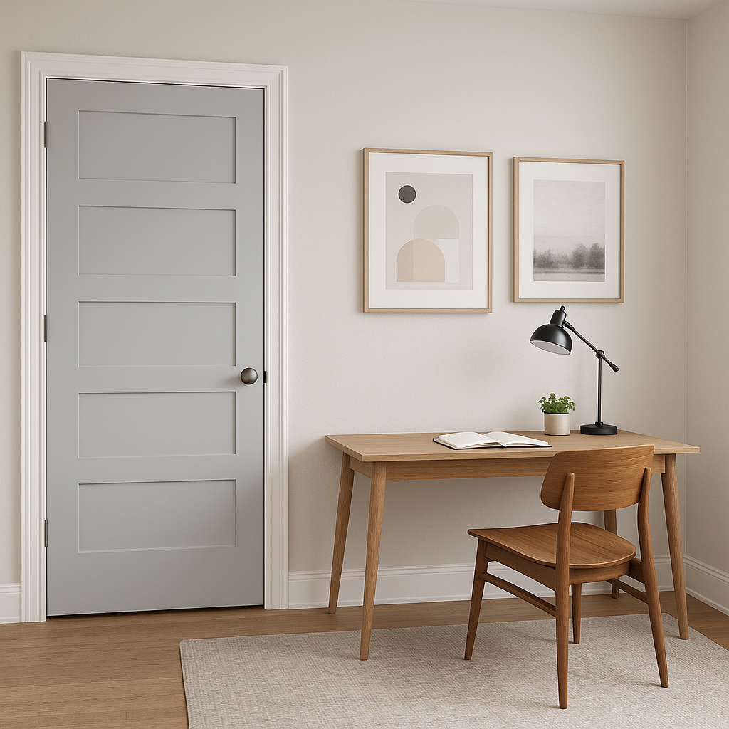 Benjamin Moore Lookout (1646): A Timeless Medium Gray with Subtle Elegance.